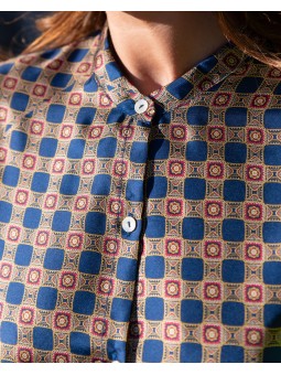 chemisier corto blu